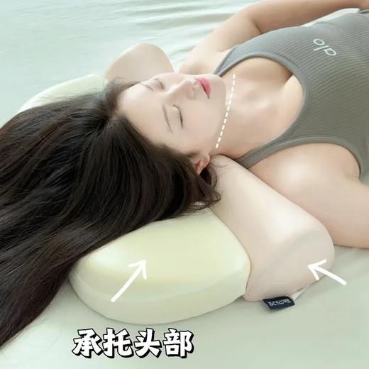 【🛏睡眠革命】慢回弹承托颈椎枕枕头｜记忆棉双芯黑科技｜零压感不落枕｜工学分区支撑｜加宽设计解放肩颈 商品图3
