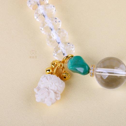 【四季发财】貔貅蓝松牙雕手串    ZX2506173 商品图2