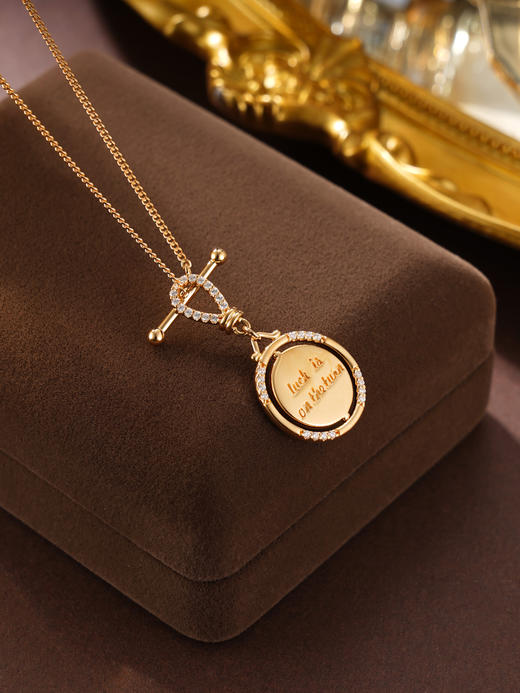 子佩集S925银【遇见幸运】套链纯银【KK425P】时尚镀金项链2501 商品图0