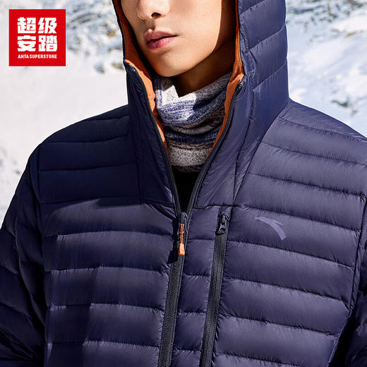 超级安踏轻暖羽绒服 | 石墨烯保暖外套男秋冬防水夹克152546916U 商品图4
