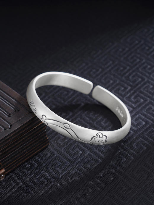 【如意之约】子佩集S999手工银手镯原创设计【55071207】2506 商品图0