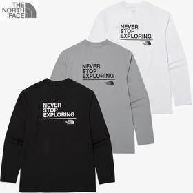 付款减库存，越南回货，正品保真，TNF 印花圆领速干长袖 越南拉回 韩版 百分百正品 男女同款