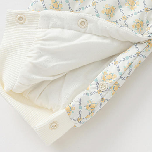 巴拉巴拉宝宝外出连体衣女童哈衣包屁衣冬装精致翻领甜美时尚萌趣 商品图3