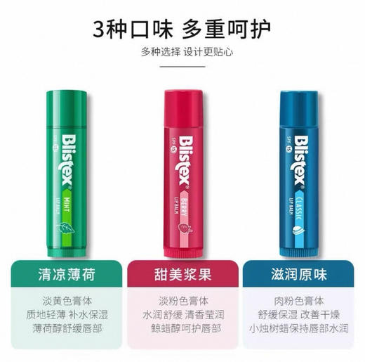 美国Blistex百蕾适润唇膏spf15-4.25g（多款可选） 商品图4
