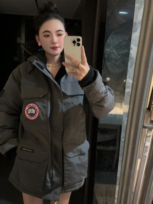 加拿大鹅🇨🇦*08远征款 派克大衣羽绒服 （蕾姐上身S，波哥穿m码） 商品图5