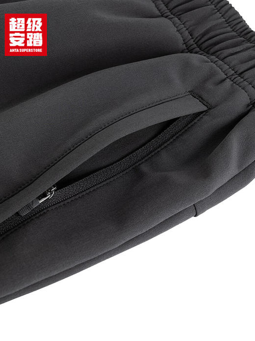 超级安踏经编加绒运动裤男子秋冬保暖长裤休闲针织裤152547303U 商品图7