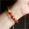 米马饰物 天然奇楠沉香手钏 随形带皮南红与奇楠桶珠带来的和谐 商品缩略图1