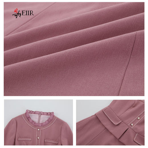 司歌弹力假两件连衣裙秋冬收腰A921006X 商品图2