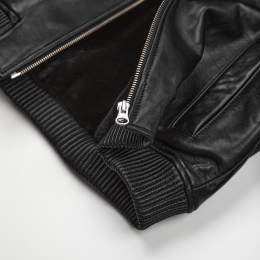 ROMISTUDIO“新西兰雾感小羊皮”拼獭免绒拉贡领皮草 RWCWWG6582 商品图4