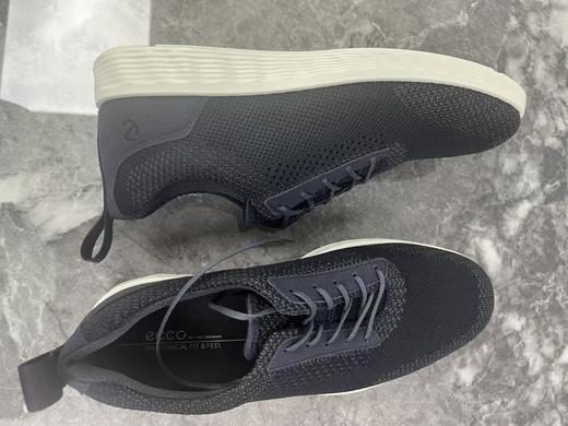 瑕疵ECCO/爱步 男士春秋防滑网眼透气系带圆头休闲鞋板鞋 混动520414 商品图3