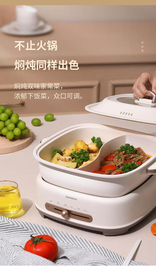 大宇分体式鸳鸯电火锅 商品图2