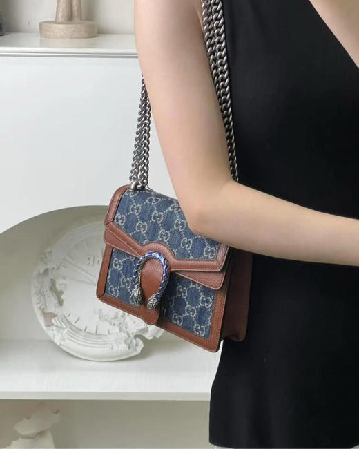 Gucci Dionysus 小号 丹宁 酒神 斜挎包 商品图2
