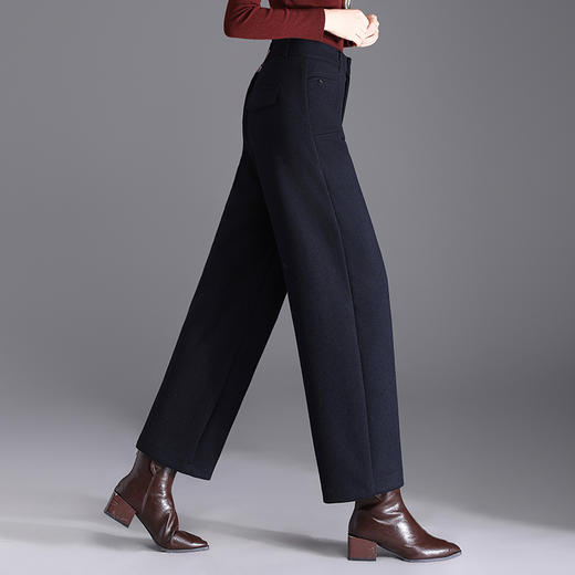 加绒毛呢裤厚款女装九分裤，时尚气质女装高腰休闲裤MYX-XBMY-2567-Y 商品图3