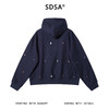 SDSA男士秋冬新款痞帅男装潮牌趣味卡通刺绣标连帽卫衣宽松百搭 商品缩略图5