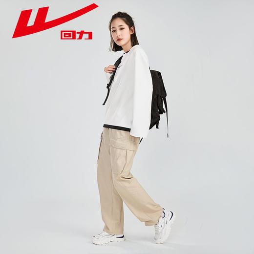 回力假两件卫衣女2025春新款小个子外穿宽松休闲百搭上衣套装T恤 商品图6