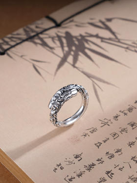 子佩集S990银【悟空遗珍】戒指纯银【YFJZ021】仿古2501