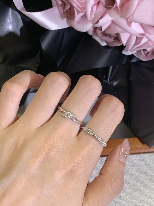 卡蒂罗KADER 无限眷恋情侣对戒 蝴蝶结钟爱久久轻奢小众原创可调节一对设计 闪耀吸睛恋爱频率#好运 商品图7