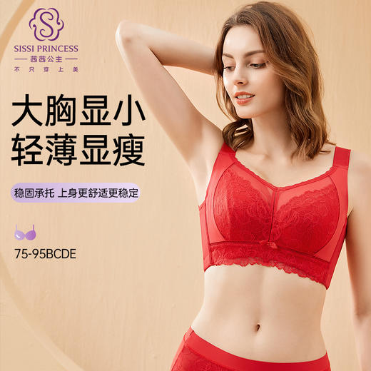 绯韵蕾丝塑形文胸 商品图0
