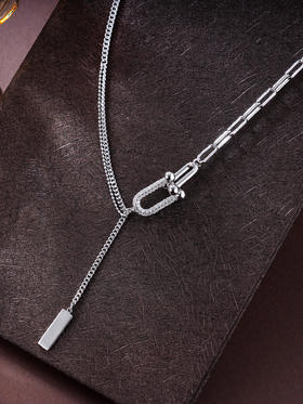 子佩集S925银【漫思】项链纯银【AJ00504】原创22501