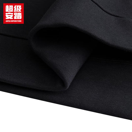 超级安踏加绒连帽运动外套男士秋冬保暖训练针织修身夹克外套男152547704U 商品图9