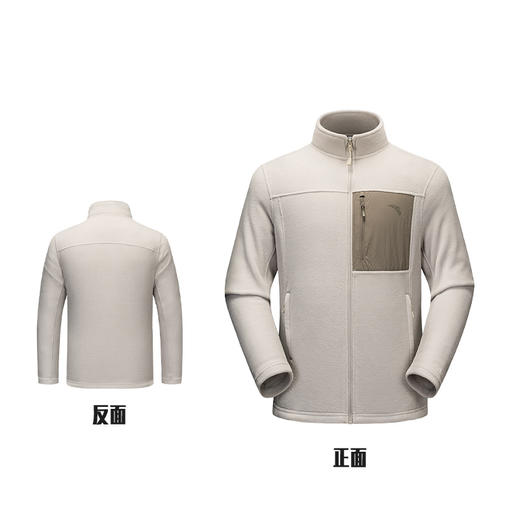超级安踏焱壳 | Polartec抓绒衣男秋户外保暖外套内胆152546707U 商品图4