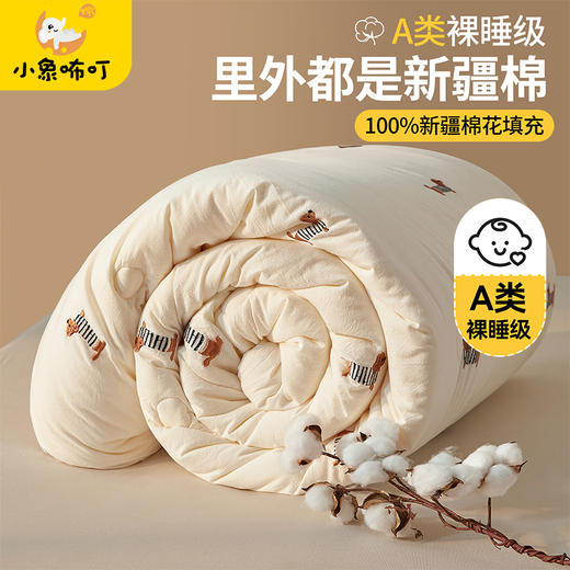【品牌直发】小象咘叮 绣花被全棉刺绣被芯 里外全棉新疆棉花被纯棉被芯被子春秋被冬被儿童被 商品图0