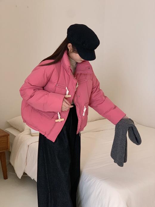 【YW】无忧购甜美木扣短款羽绒服女立领小个子保暖白鸭绒面包服外套8830款（截单后7天发货） 商品图7
