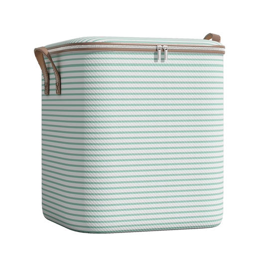 【25积分+29.9得】【衣柜收纳！整洁便捷】家用换季被子条纹收纳袋子搬家整理衣物防潮行李袋大容量打包袋。 商品图1