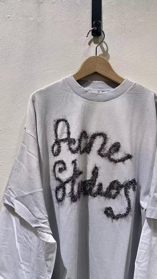 女款logo刺绣长袖T恤hu001 商品图2