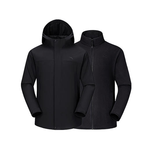 超级安踏抓绒两件套男子秋冬防泼水外套抓绒内胆三合一152546608U 商品图1