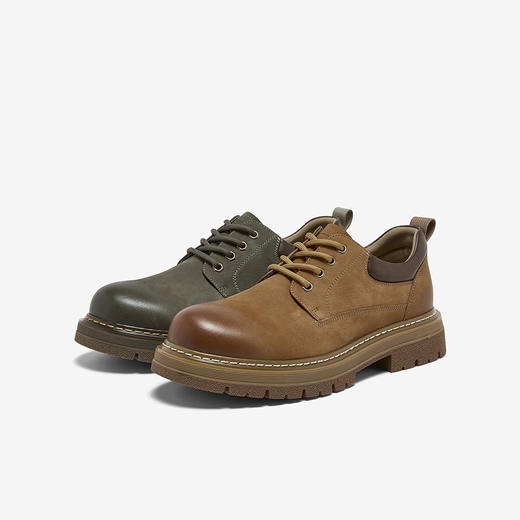 【云粉节】BF楼百思图26春季新款休闲户外工装鞋时尚厚底增高男鞋WT222AM6吊牌价959，现价480 商品图0