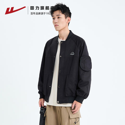回力外套男生春秋款美式风街头vintage棒球服秋季工装飞行员夹克 商品图1