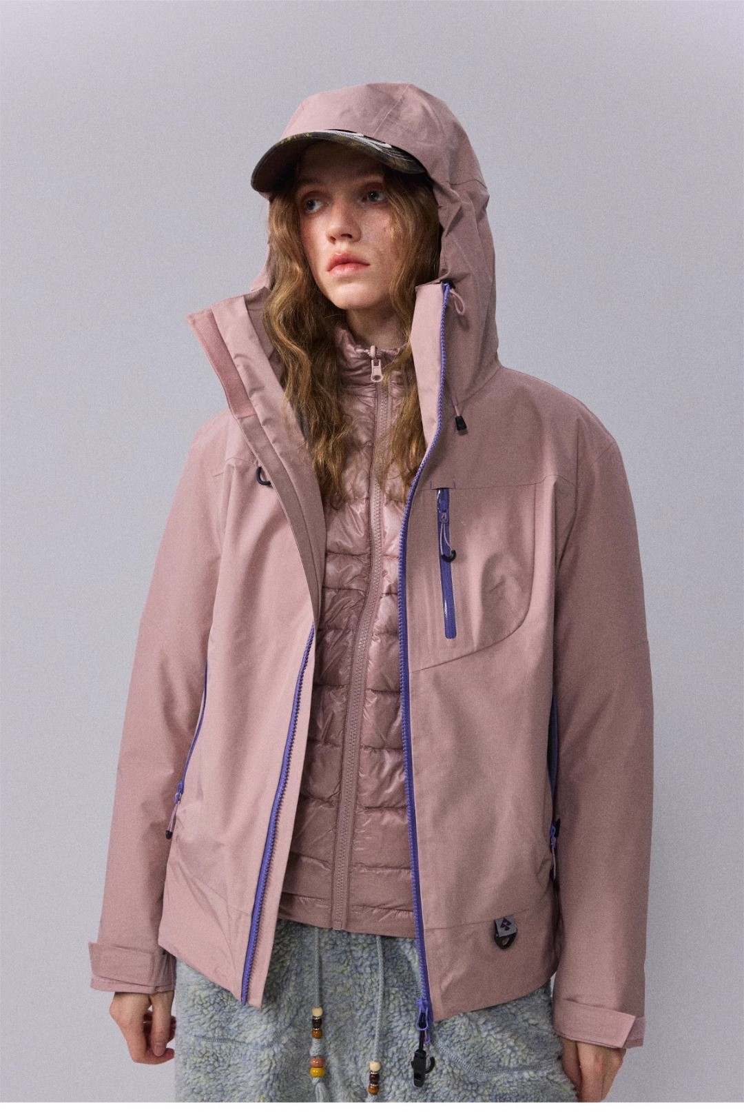 Mont*es三合一加厚保暖情侣山系户外机能羽绒冲锋衣