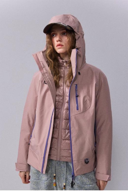 Mont*es三合一加厚保暖情侣山系户外机能羽绒冲锋衣 商品图0