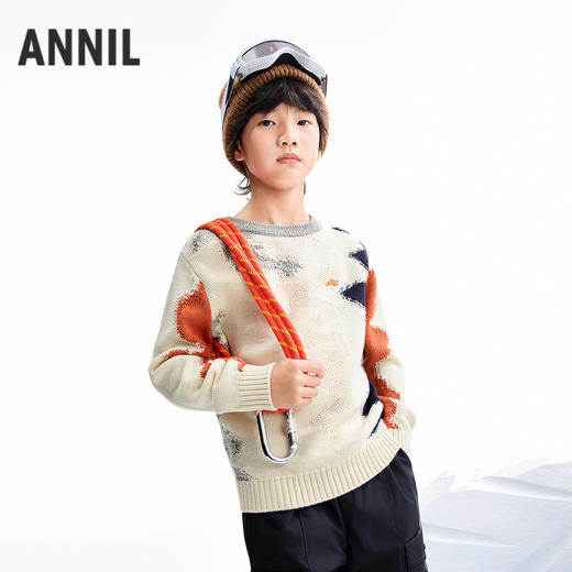 【实体店同款】男童圆领针织衫冬季新款安奈儿童装AB544086 商品图1