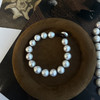 甄珠贝 淡水巴洛克9-11mm ji光皱皮 纽扣珠约14mm 项链+手链套装 项链总长约46cm 手链16cm一下手围可戴 商品缩略图8
