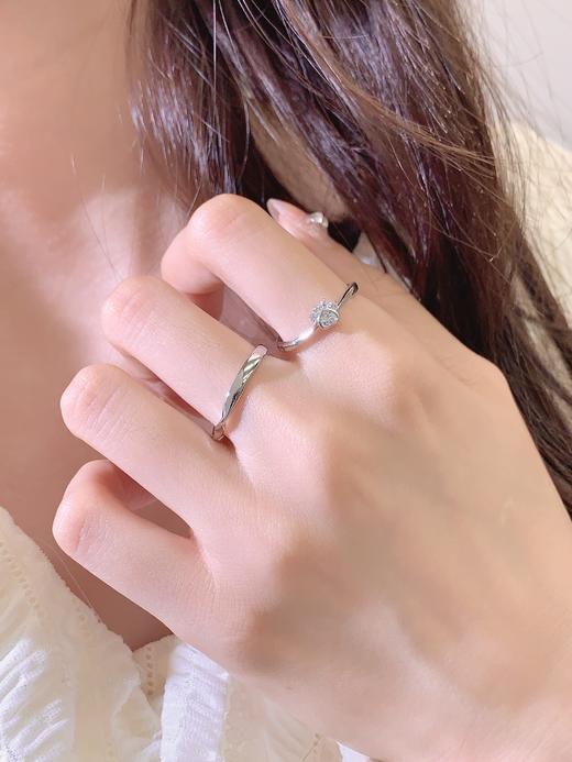 卡蒂罗KADER 心动守护情侣对戒 莫比乌斯环原创俏皮招财猫爪可爱甜美浪漫氛围感可调节一对 日常百搭通勤约会必备 商品图5