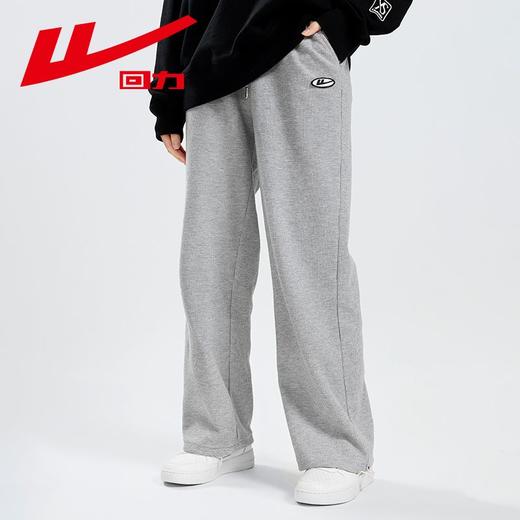 回力华夫格裤子女2025夏季新款宽松舒适运动裤潮流百搭休闲直筒裤 商品图4