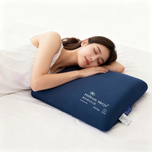 【89.9元/2个 星级酒店同款 享“0压深睡”体验】HILTON MEIJU 慢回弹A类记忆枕 蓝/灰2色可选 商品图1