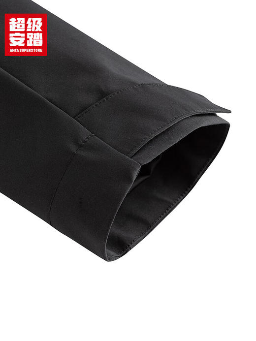 超级安踏加绒运动夹克外套男士秋冬防泼水丝光绒保暖连帽茄克152547607U 商品图5