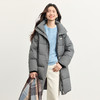 【年货节】熙世界高级感灰色羽绒服女中长款气质连帽防风保暖外套2025冬新款 商品缩略图4