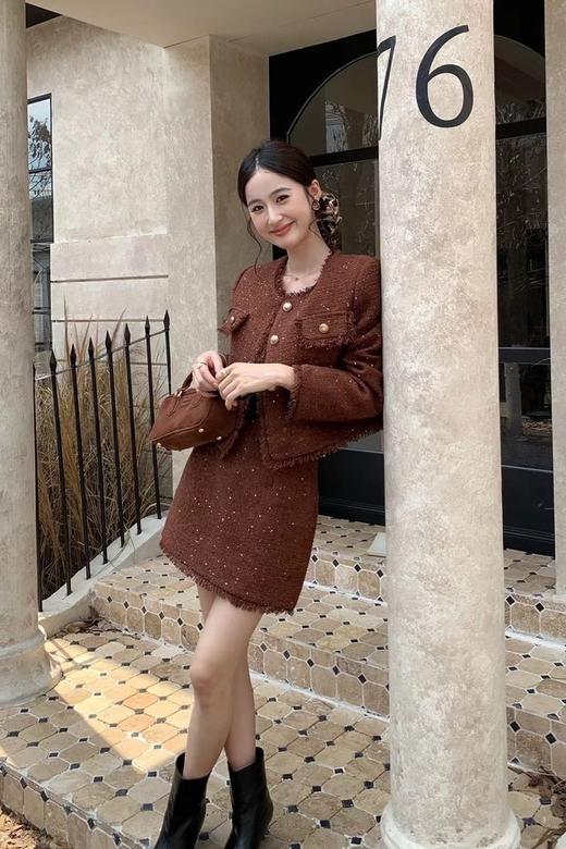 amadella 精致名媛风小香风粗花呢子气质套装 21484 商品图5