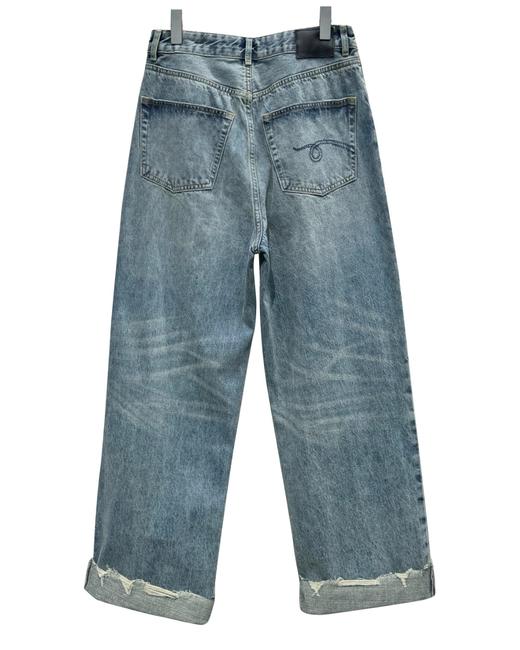 男款毛边牛仔裤长裤la 商品图1