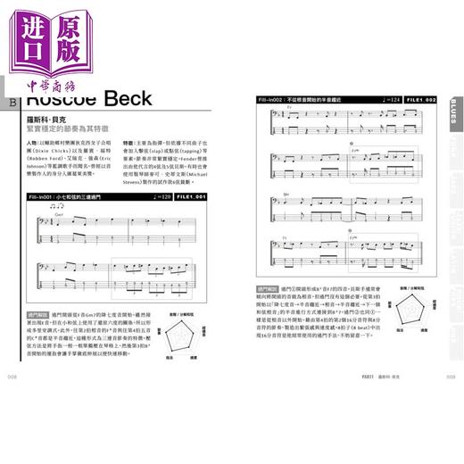 【中商原版】图解贝斯过门：156种世界顶尖乐手过门绝活 技法实务理论彻底解说 港台艺术原版 板谷直树 易博士出版社 商品图3