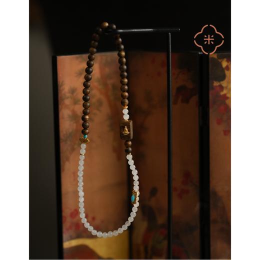 米马饰物 天然奇楠配烟紫和田玉 “石”来运转 商品图1