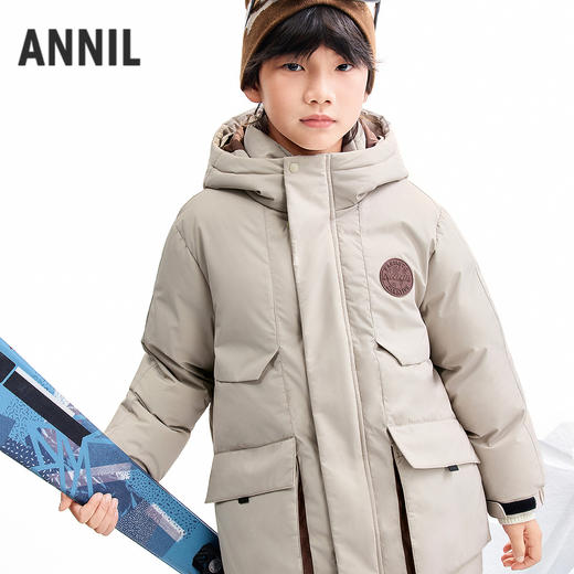 【实体店同款】男童中长款羽绒服冬季新款安奈儿童装AB545368 商品图1