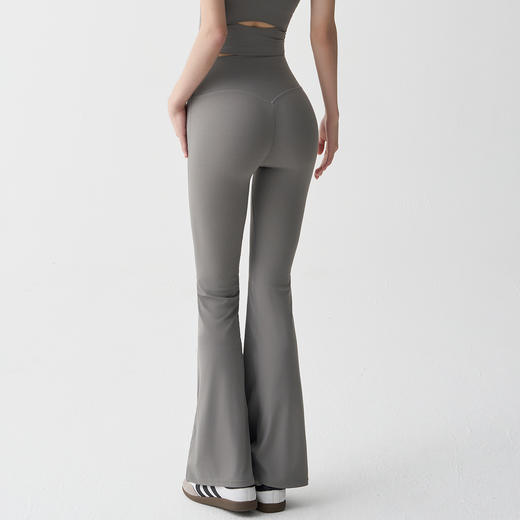 跃牌【禅语梵心】翘臀无尺码裸感喇叭裤瑜伽裤女高腰收腹运动美臀健身裤瑜伽长裤CK3449 商品图0