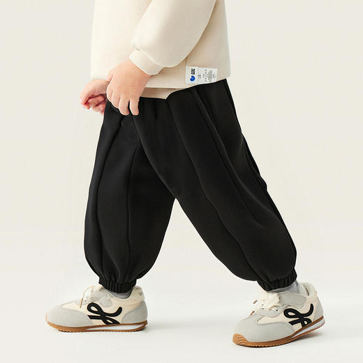 迷你巴拉男女童宝宝裤子2025冬新品保暖内里加绒亲肤舒适长裤 商品图4