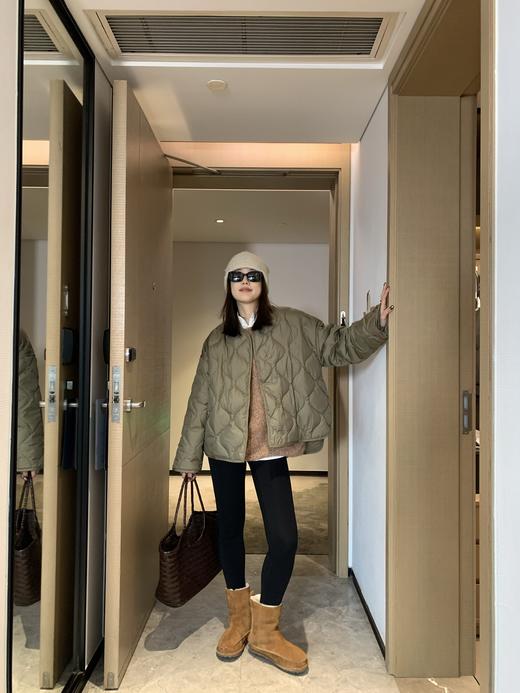 菱格纹理羽绒服夹克 商品图0