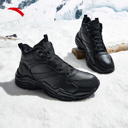 安踏引力丨加绒加厚皮面保暖棉鞋男冬季大棉鞋运动鞋112548954 商品图6